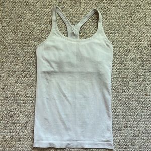 Lululemon Ebb To Street Ribbed Tank Top White Size 6